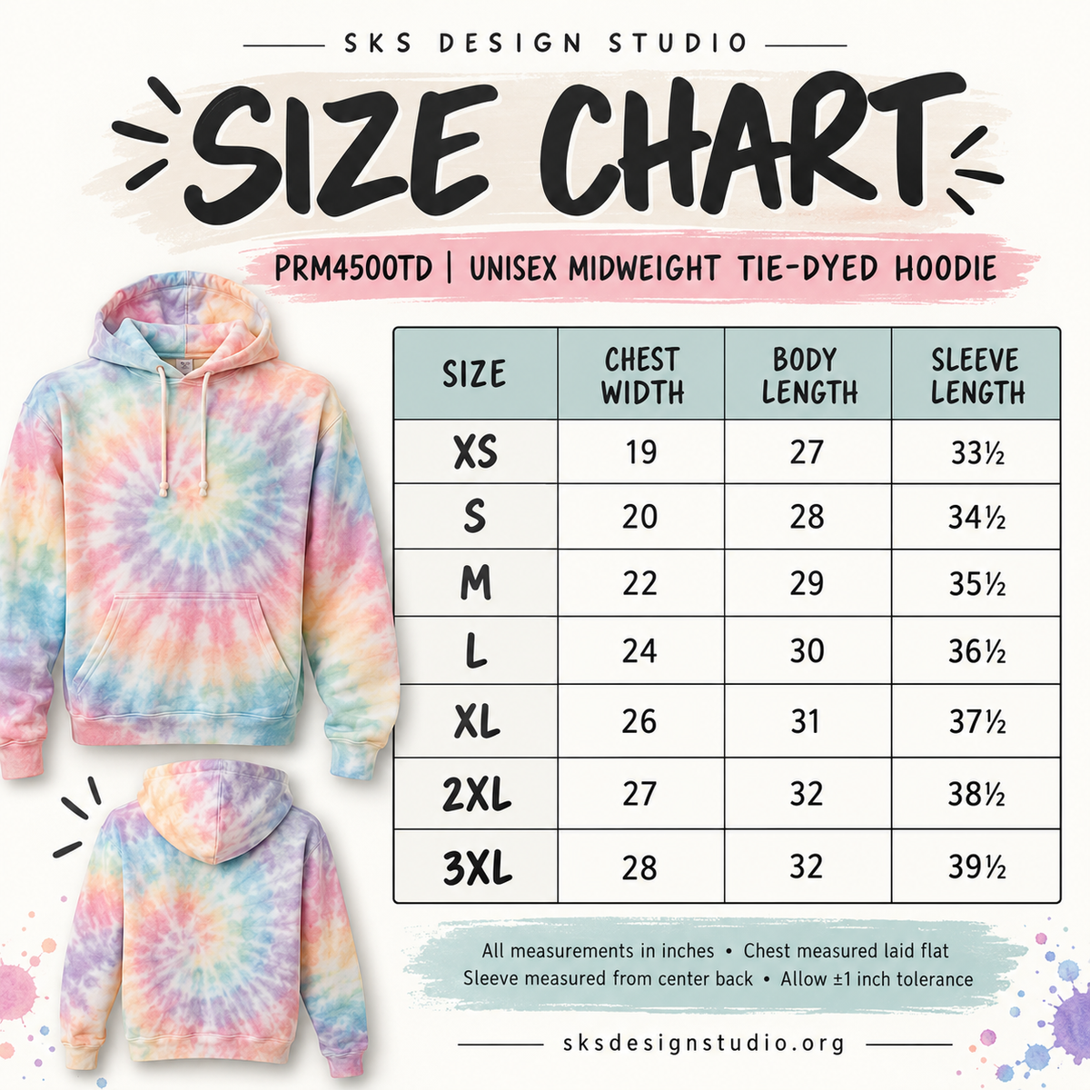 CUSTOM LOGO | Unisex Tie-Dyed Hoodie [INDEPENDENT TRADING CO.]