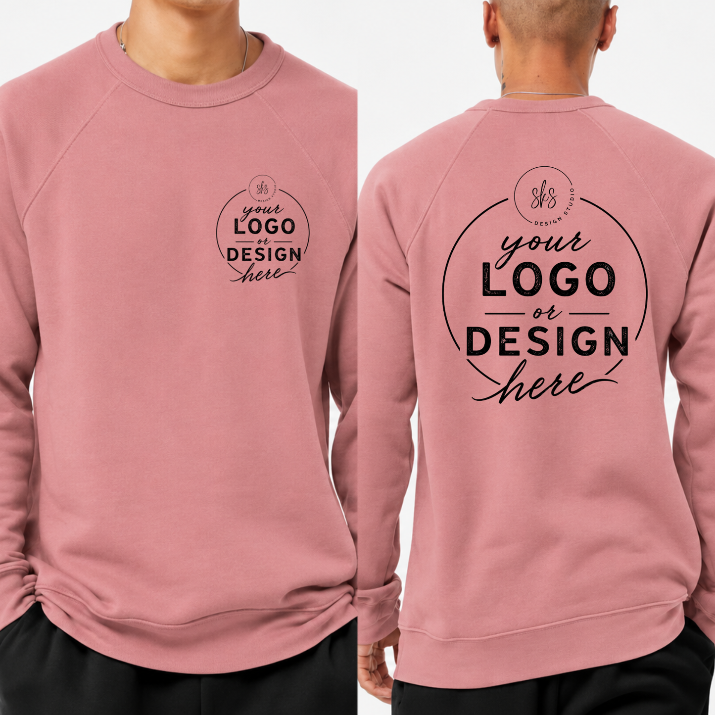 CUSTOM LOGO | Unisex Crewneck Sweatshirt [BELLA CANVAS]