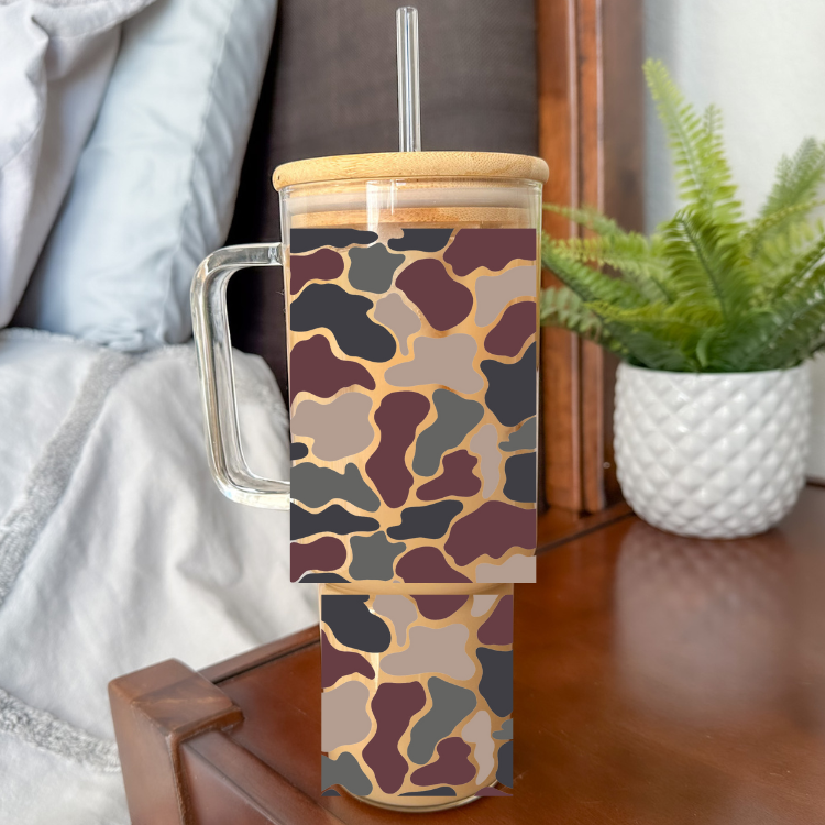 Old School Camo | UVDTF Cup Wrap 40oz