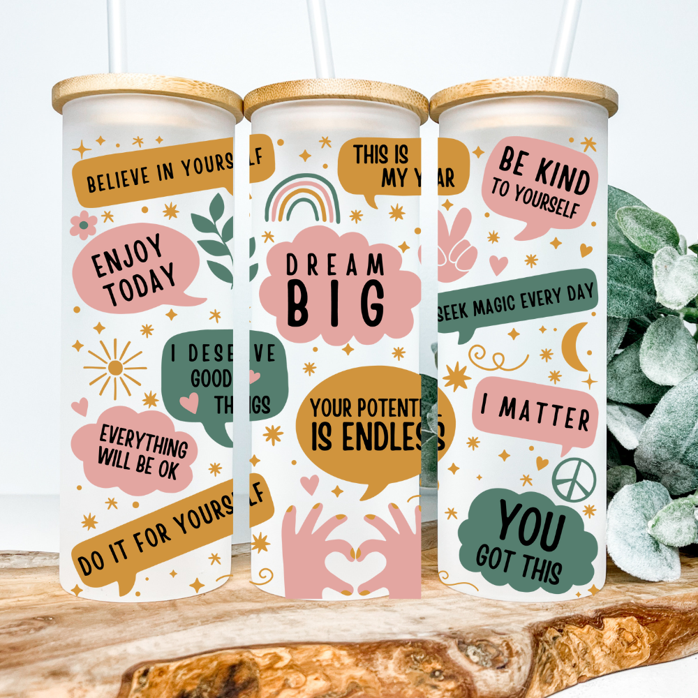 Self Love Notes | UVDTF Cup Wrap 25oz