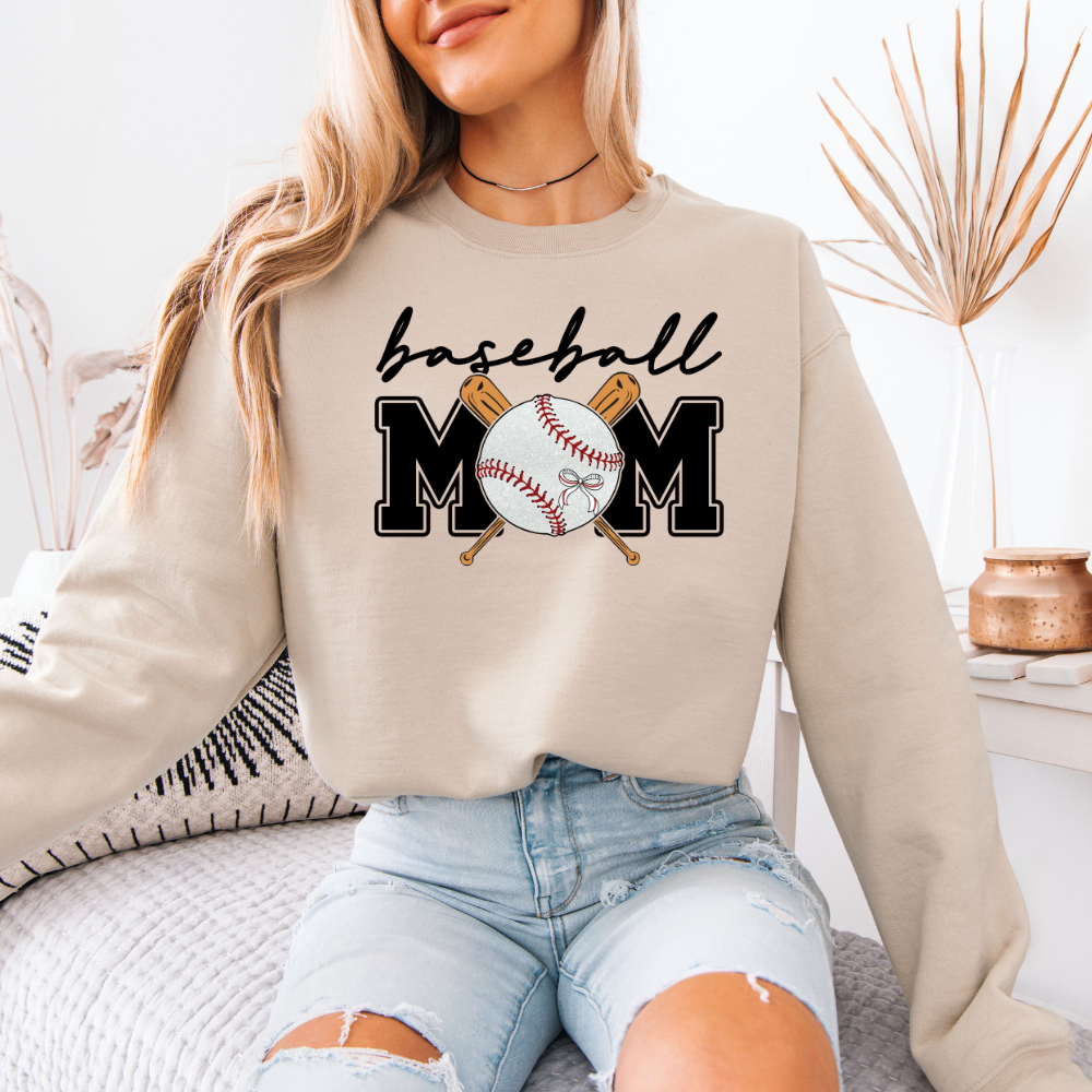 Baseball Mom | Unisex Crewneck Sweatshirt