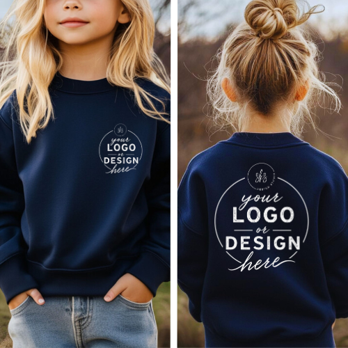 CUSTOM LOGO | Youth Crewneck Sweatshirt [GILDAN]