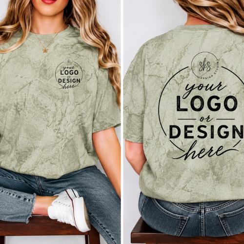 CUSTOM LOGO | Unisex Color Blast T-Shirt [COMFORT COLORS]