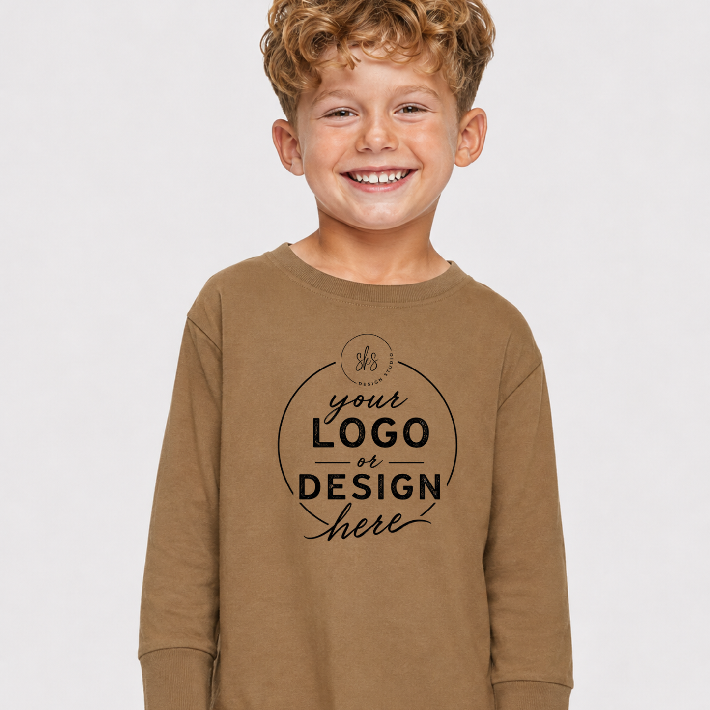 CUSTOM LOGO | Toddler Long Sleeve Shirt [RABBIT SKINS]