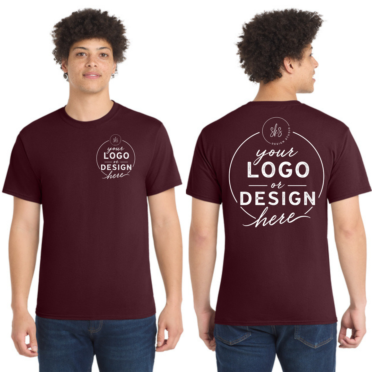 CUSTOM LOGO | Tall T-Shirt [Port & Co]