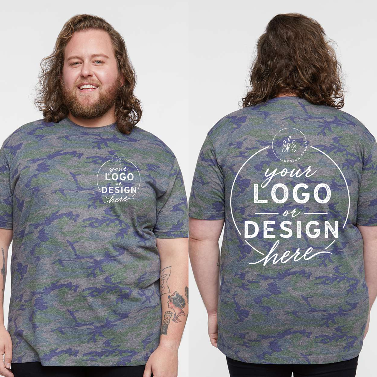 CUSTOM LOGO | Unisex Camo T-Shirt [LAT]