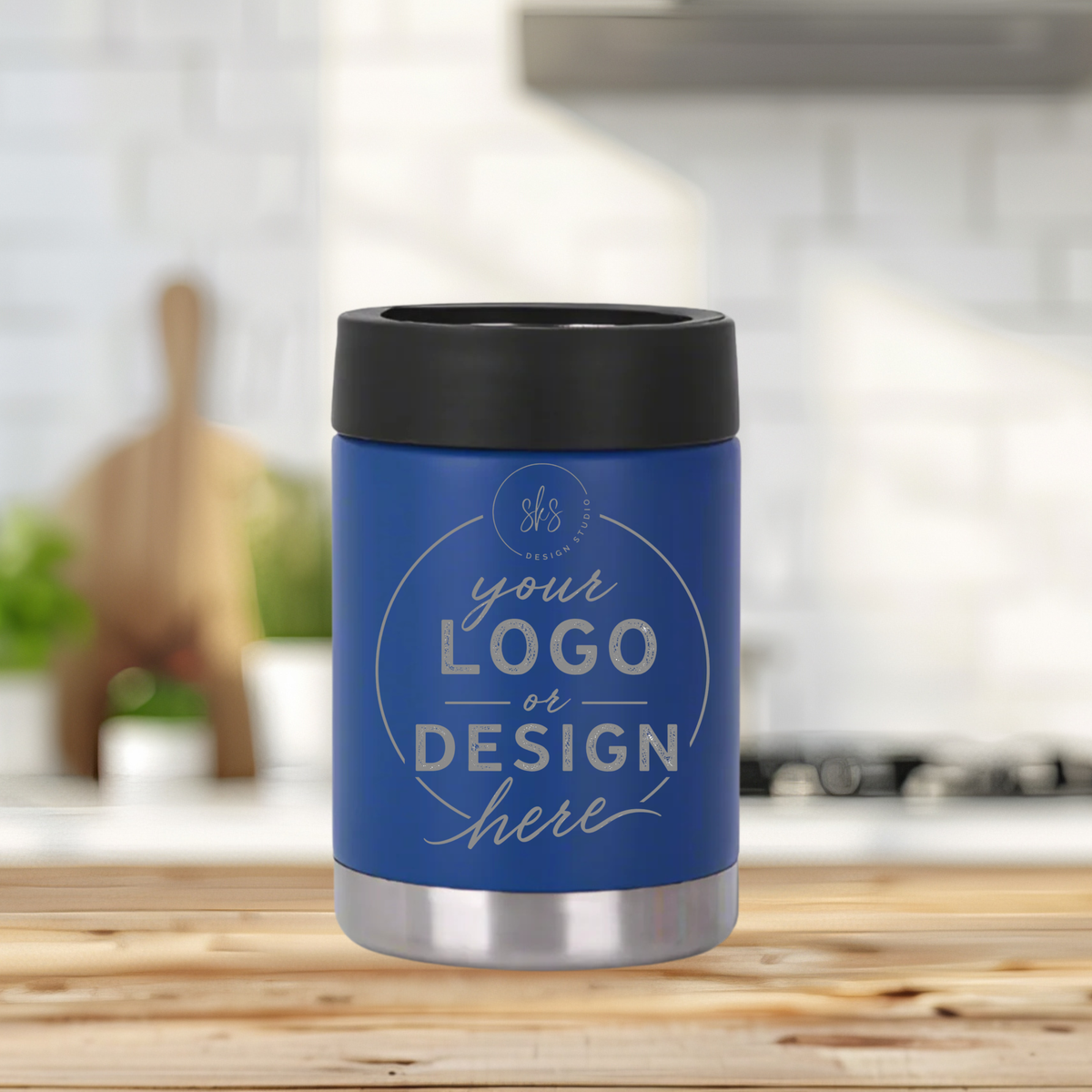 CUSTOM LOGO | ENGRAVED | 12oz Stainless Steel Can Cooler