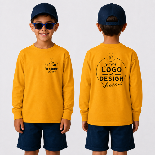 CUSTOM LOGO | Youth Unisex Long Sleeve Shirt [GILDAN]