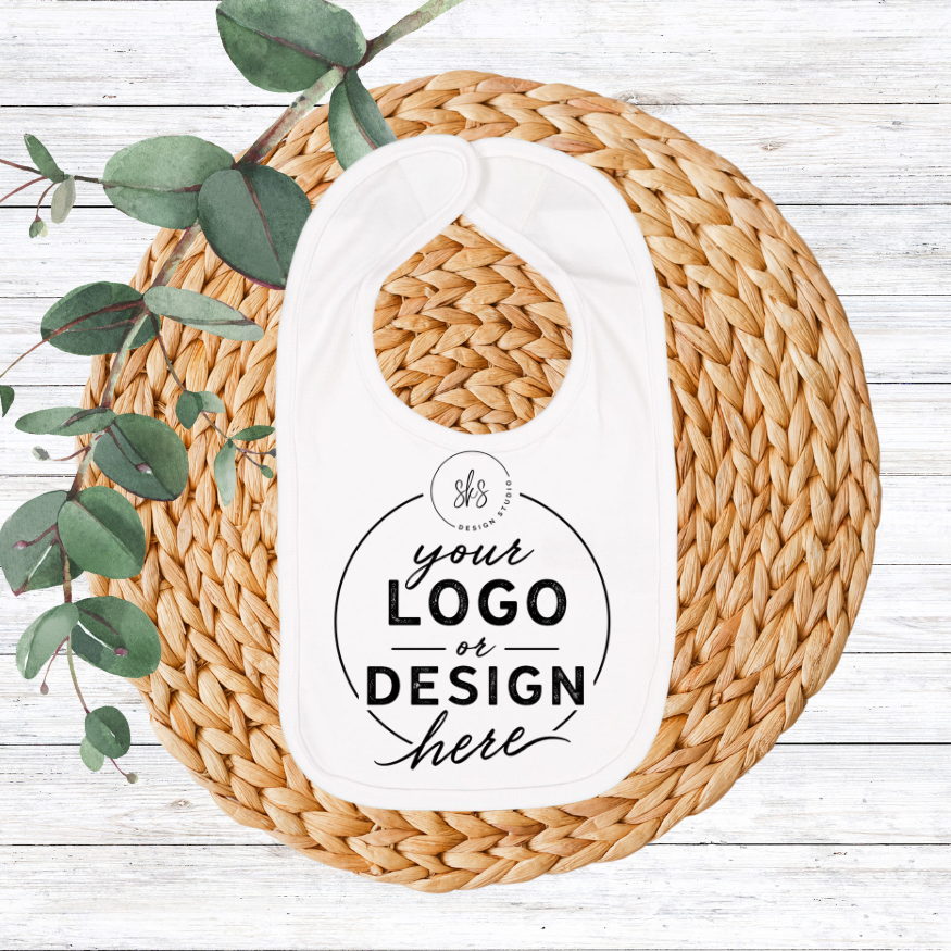 CUSTOM Logo | Infant Bib [RABBIT SKINS]