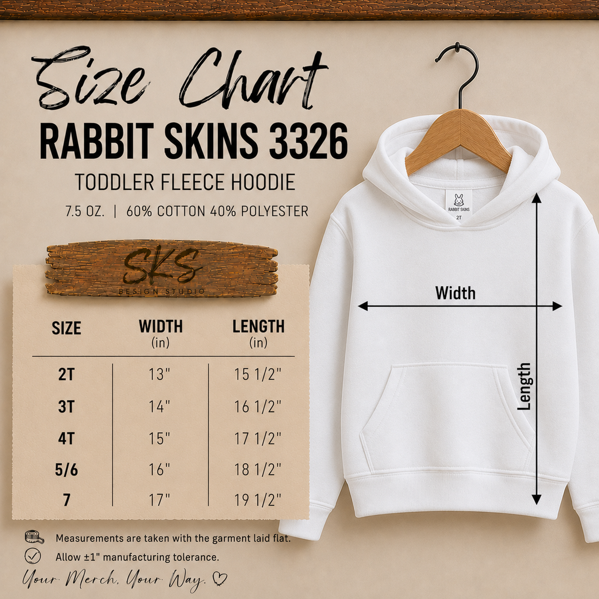 CUSTOM LOGO | Toddler Pullover Hoodie Sweatshirt [RABBIT SKINS]