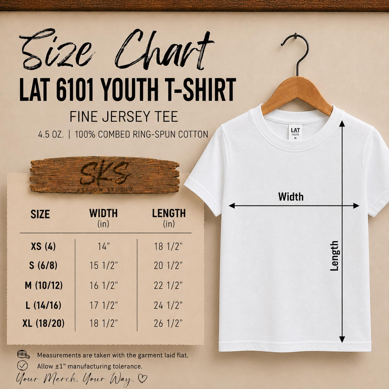 CUSTOM LOGO | Youth T-Shirt [LAT]