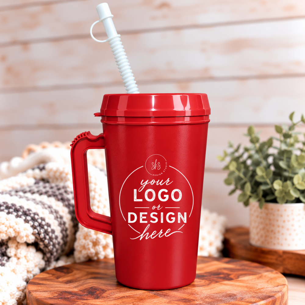 CUSTOM LOGO | UVDTF | 34oz Mega Trucker Mug