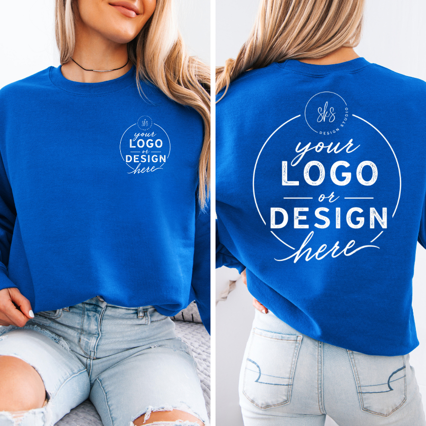 CUSTOM LOGO | Unisex Crewneck Sweatshirt [GILDAN]