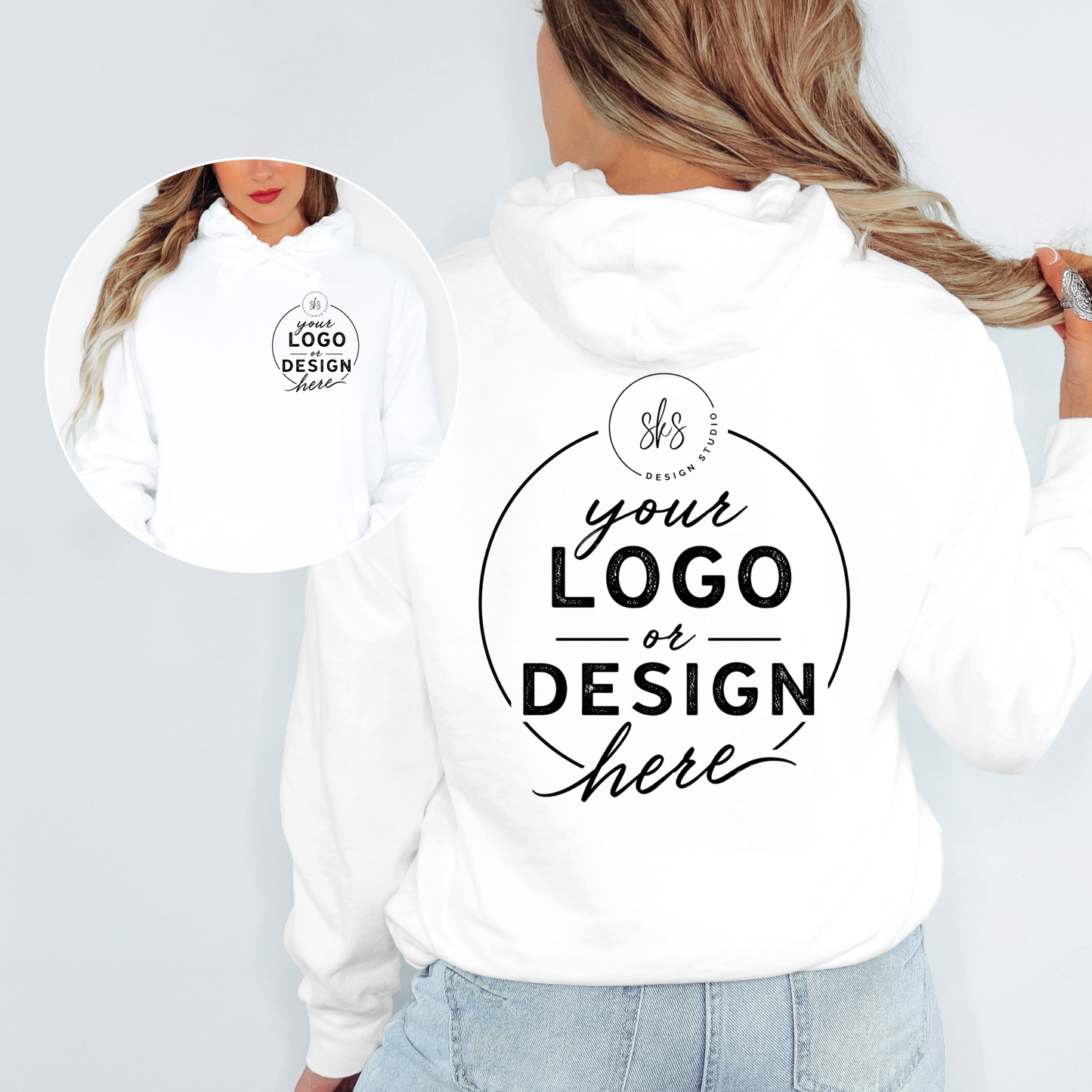 CUSTOM LOGO | Unisex Hoodie Sweatshirt [COMFORT COLORS]
