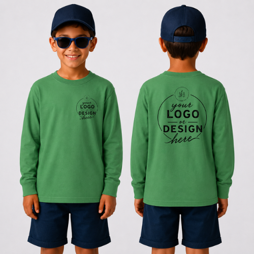 CUSTOM LOGO | Youth Unisex Long Sleeve Shirt [GILDAN]