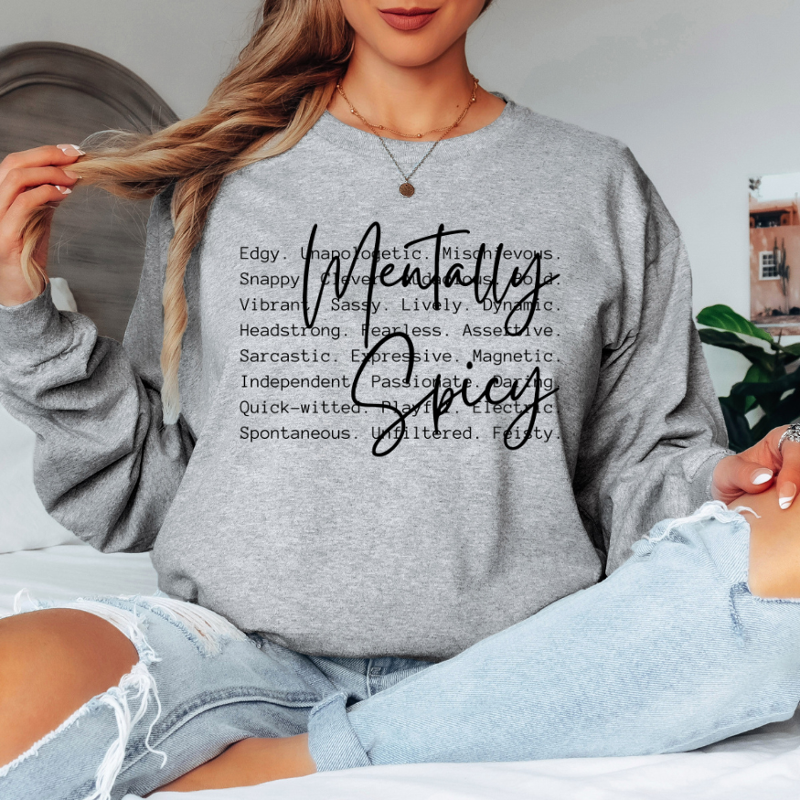 Mentally Spicy | Unisex Long Sleeve Shirt