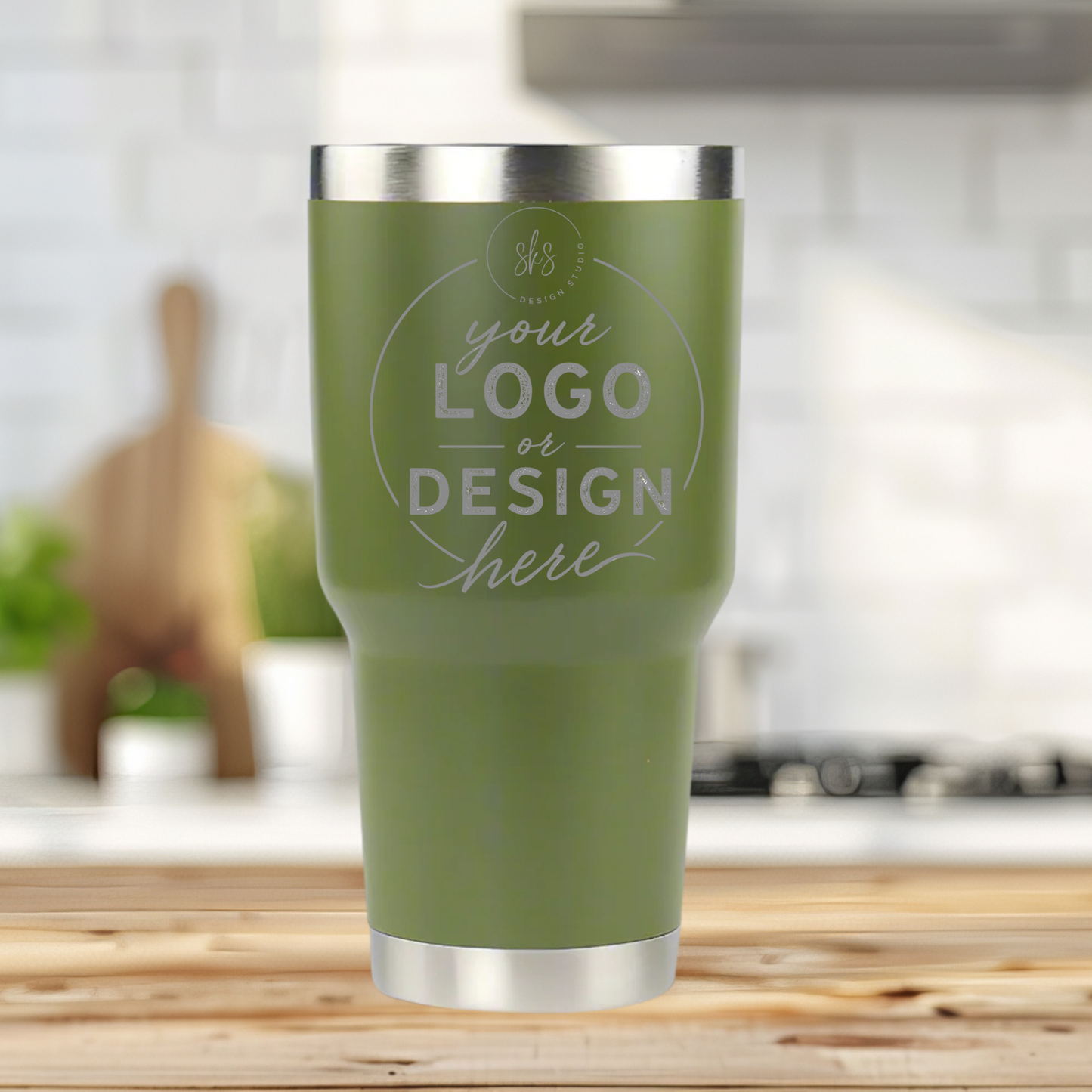 CUSTOM LOGO | ENGRAVED | 30oz Stainless Steel Tumbler