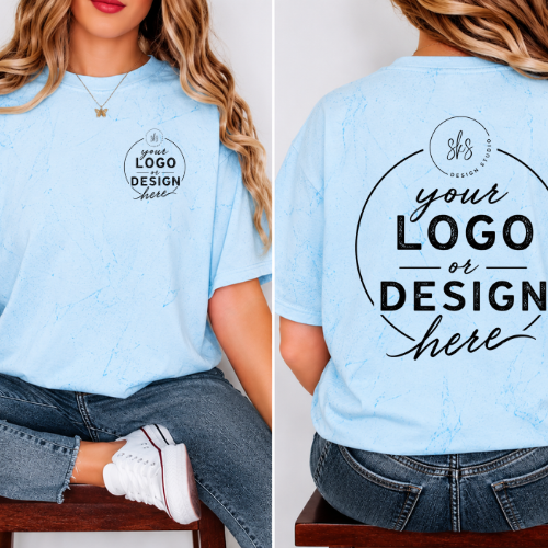 CUSTOM LOGO | Unisex Color Blast T-Shirt [COMFORT COLORS]