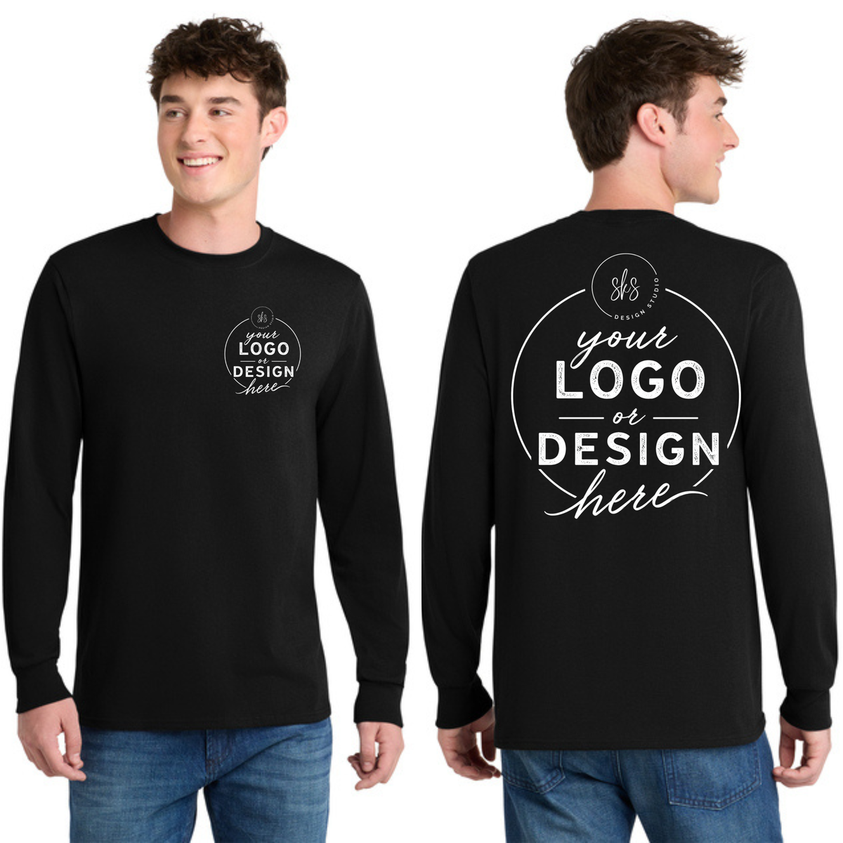 CUSTOM LOGO | Tall Long Sleeve Shirt [Port & Co]