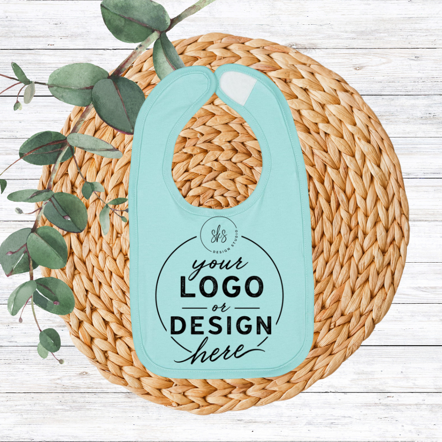 CUSTOM Logo | Infant Bib [RABBIT SKINS]