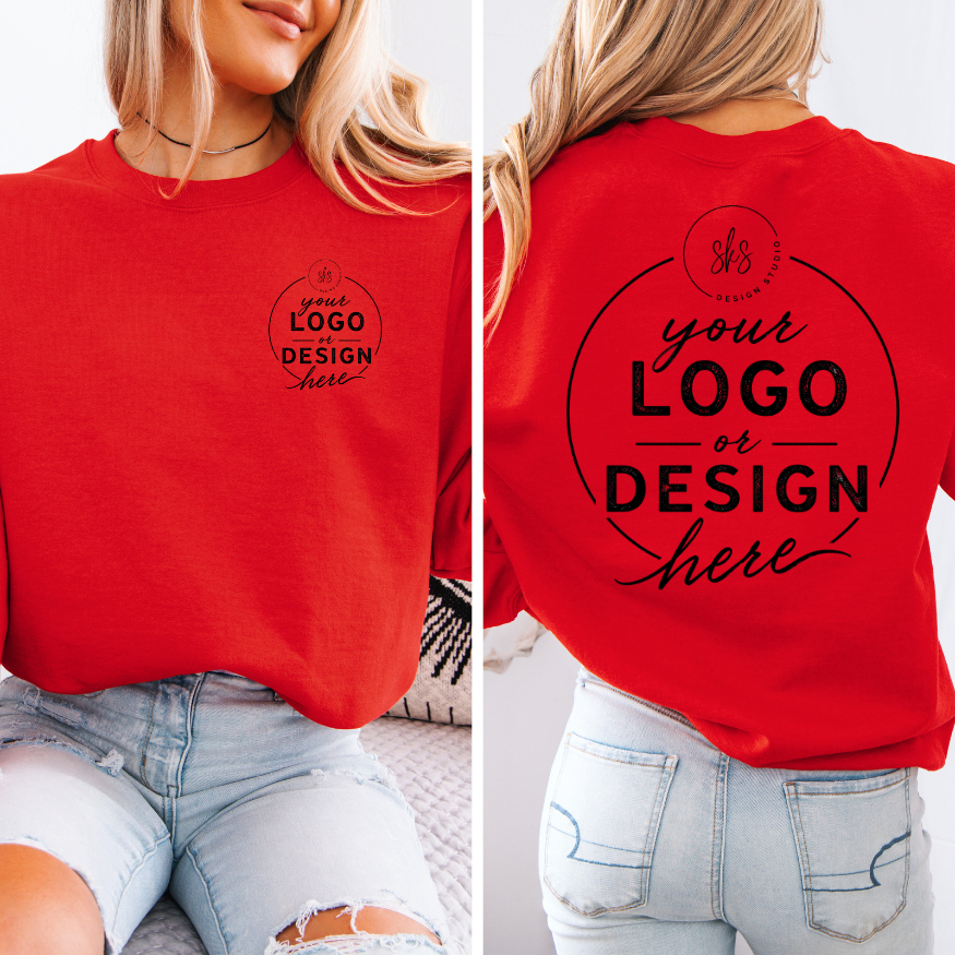 CUSTOM LOGO | Unisex Crewneck Sweatshirt [GILDAN]