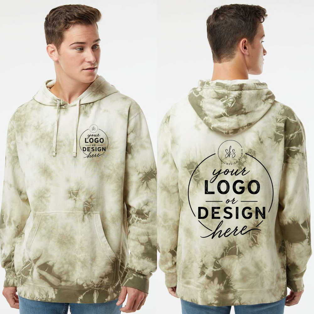 CUSTOM LOGO | Unisex Tie-Dyed Hoodie [INDEPENDENT TRADING CO.]