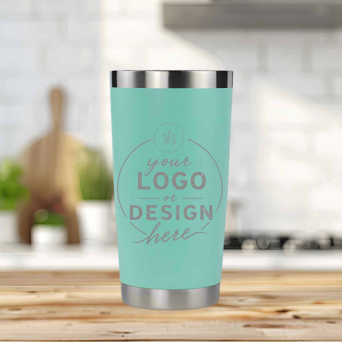 CUSTOM LOGO | ENGRAVED | 20oz Stainless Steel Tumbler