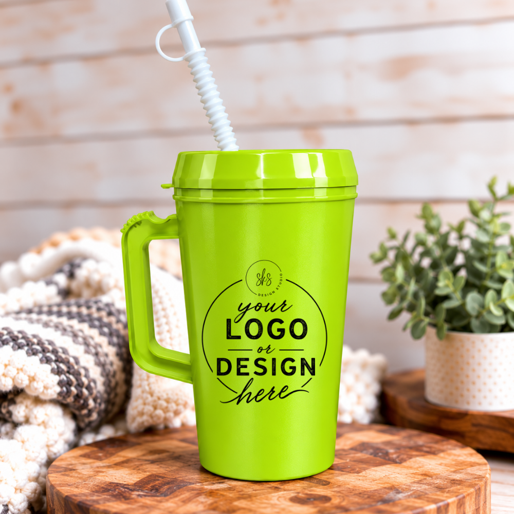 CUSTOM LOGO | UVDTF | 34oz Mega Trucker Mug
