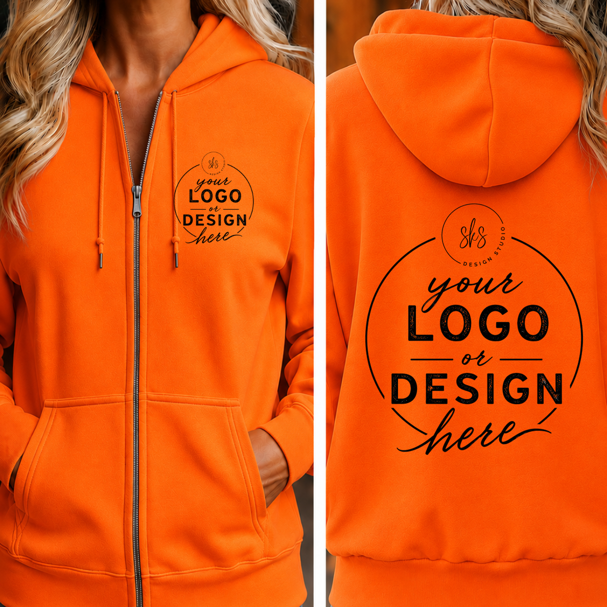CUSTOM LOGO | Unisex Zip Up Hoodie [GILDAN]