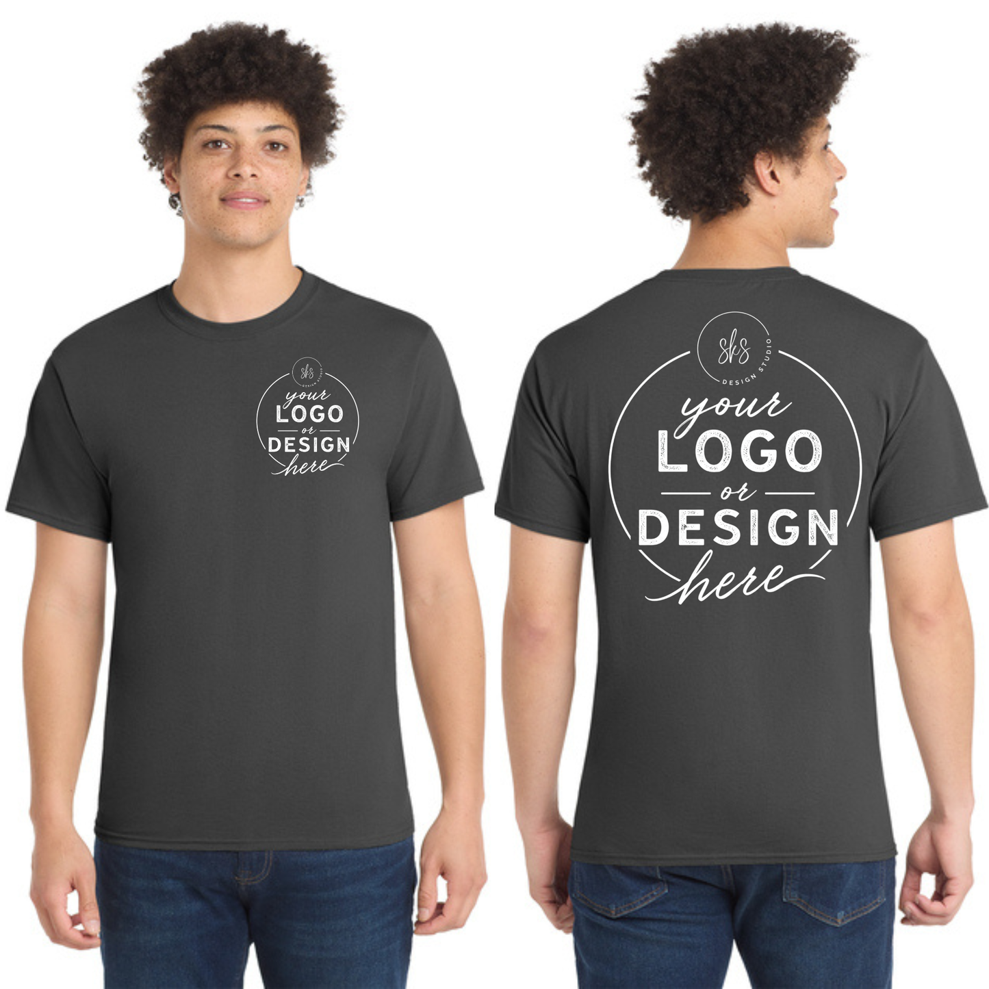 CUSTOM LOGO | Tall T-Shirt [Port & Co]