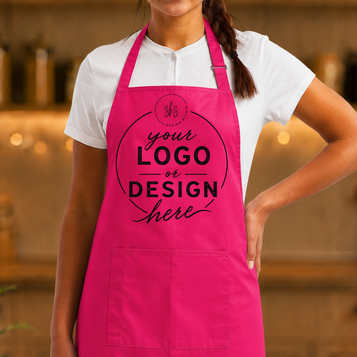 CUSTOM LOGO | Apron with Pocket