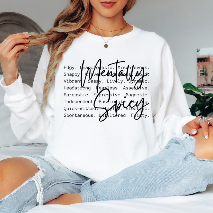 Mentally Spicy | Unisex Long Sleeve Shirt