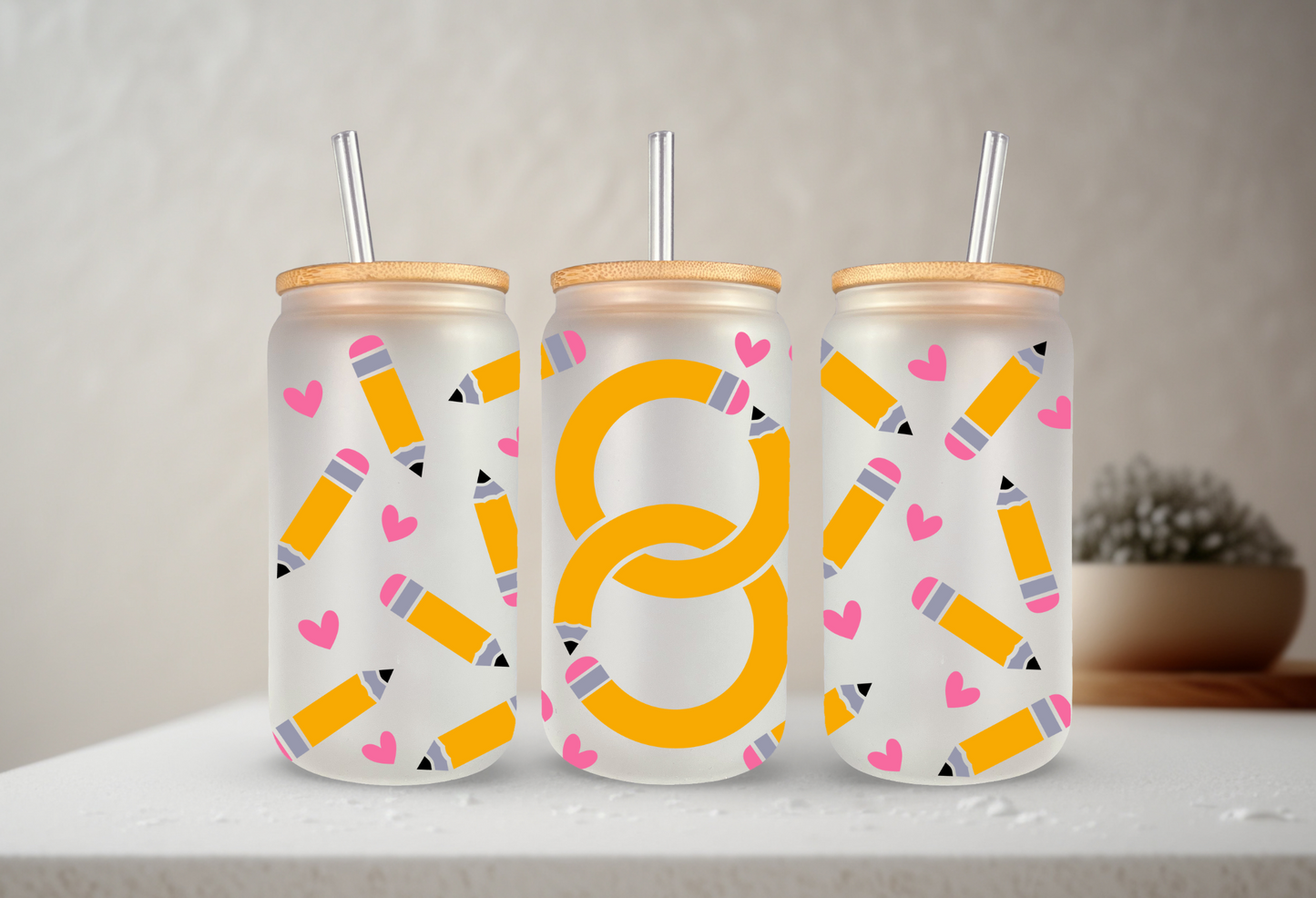 Teacher Pencil | UVDTF Cup Wrap 20oz