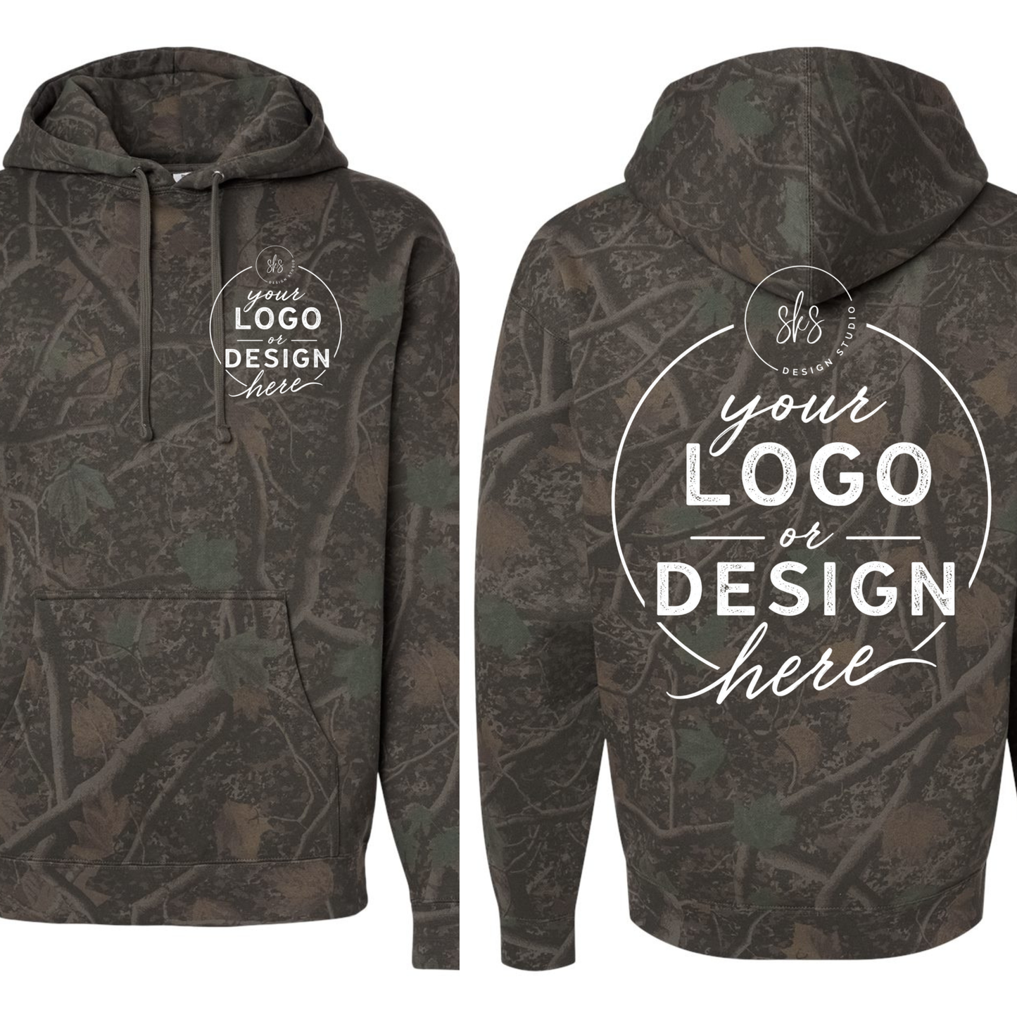 CUSTOM LOGO | Unisex Camo Hoodie [INDEPENDENT TRADING CO.]