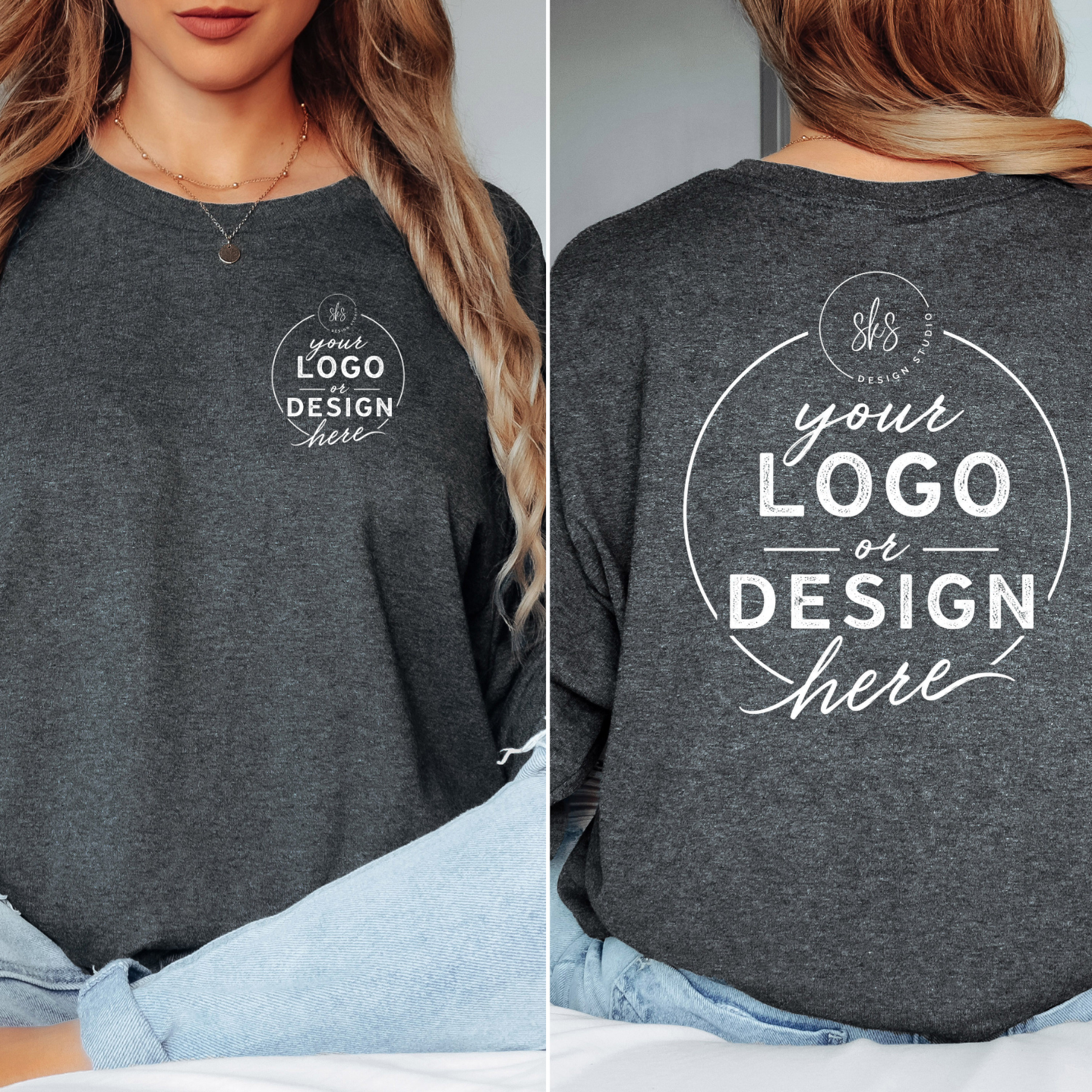CUSTOM LOGO | Unisex Long Sleeve Shirt [GILDAN]