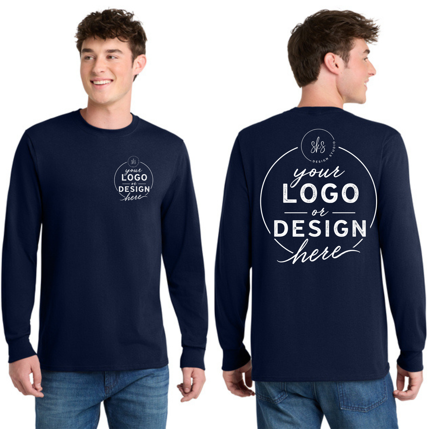 CUSTOM LOGO | Tall Long Sleeve Shirt [Port & Co]