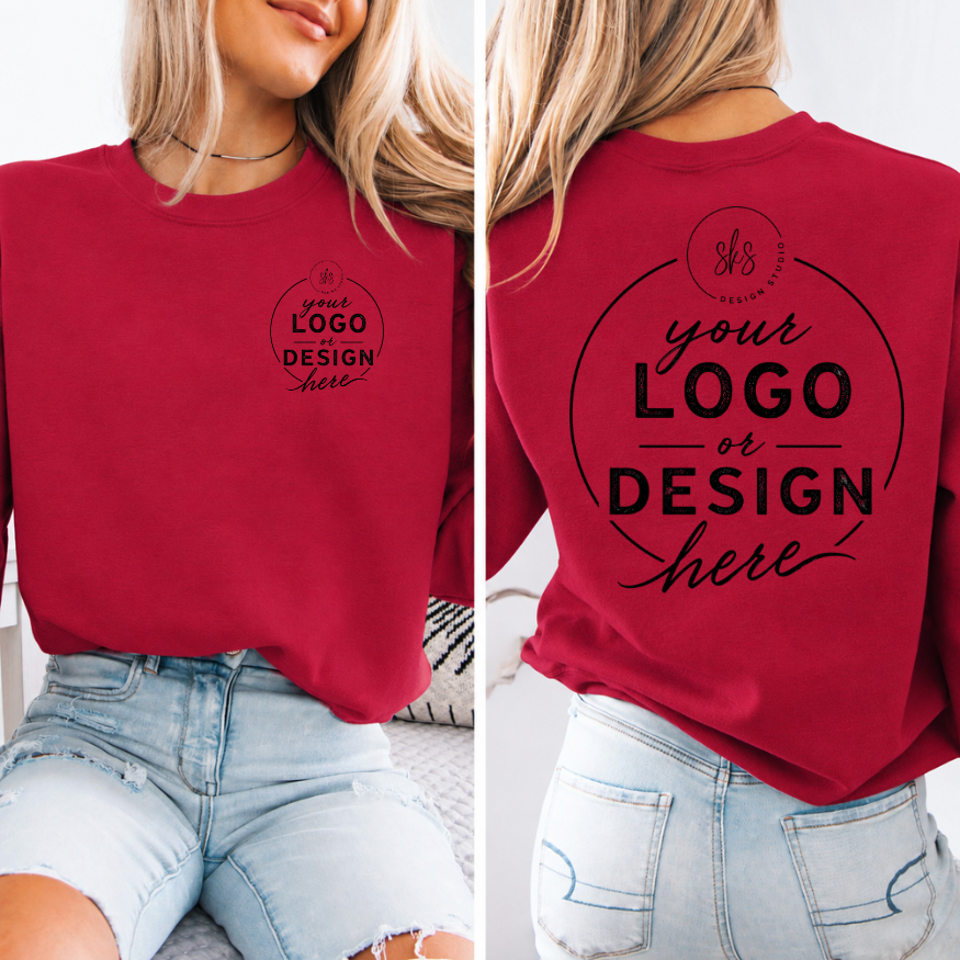 CUSTOM LOGO | Unisex Crewneck Sweatshirt [GILDAN]