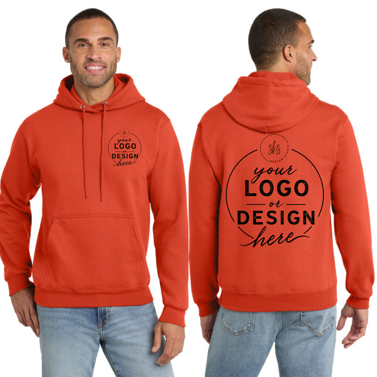 CUSTOM LOGO | Tall Hoodie [Port & Co]