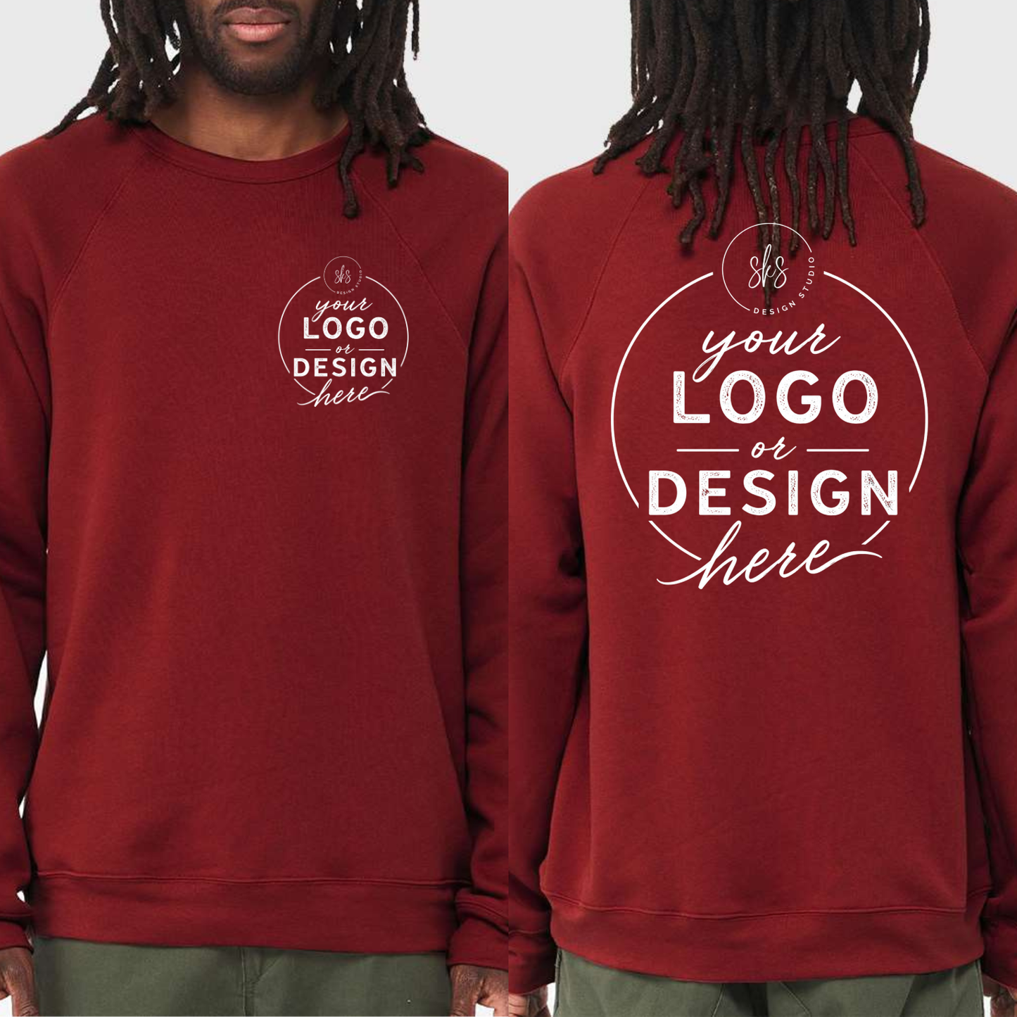 CUSTOM LOGO | Unisex Crewneck Sweatshirt [BELLA CANVAS]