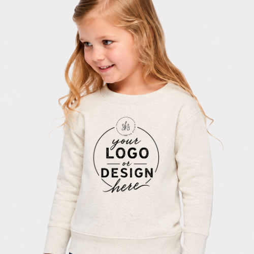 CUSTOM LOGO | Toddler Crewneck Sweatshirt [RABBIT SKINS]
