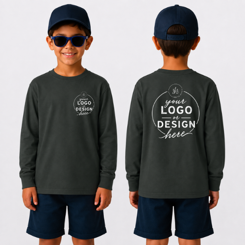 CUSTOM LOGO | Youth Unisex Long Sleeve Shirt [GILDAN]