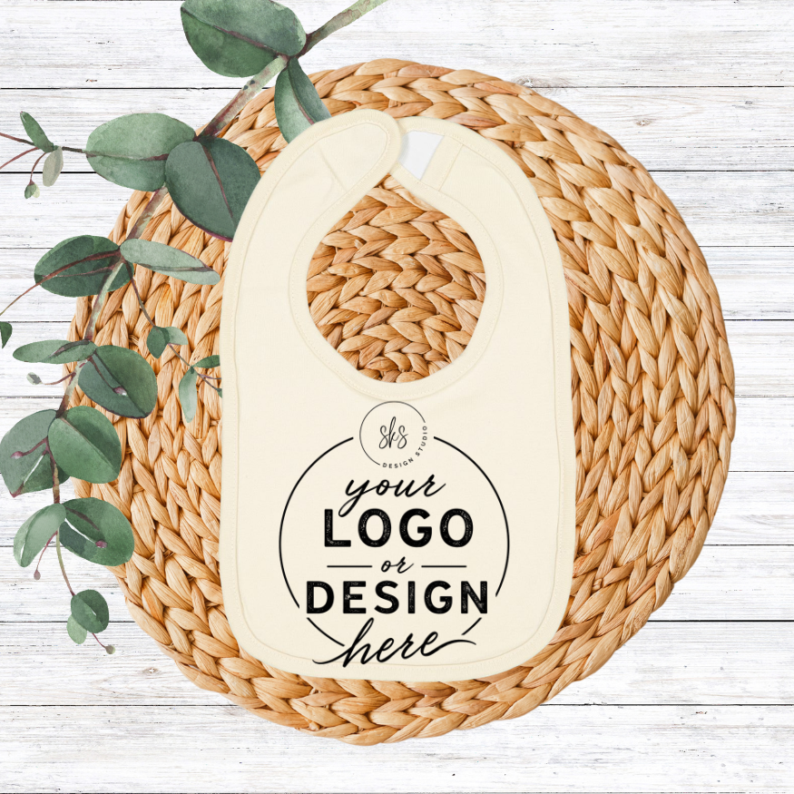 CUSTOM Logo | Infant Bib [RABBIT SKINS]