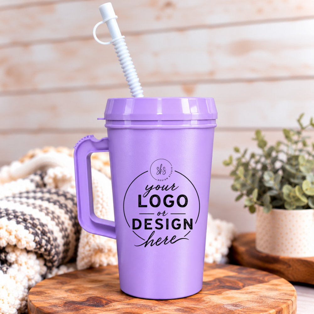 CUSTOM LOGO | UVDTF | 34oz Mega Trucker Mug