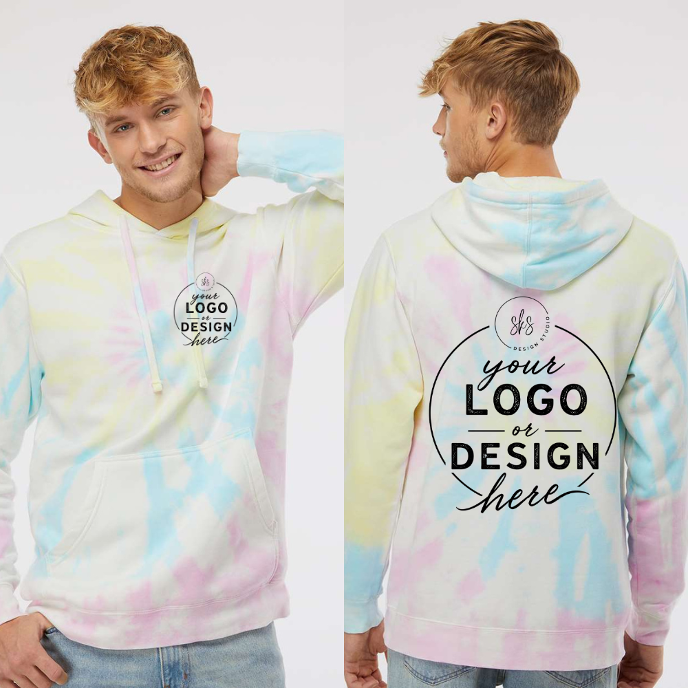 CUSTOM LOGO | Unisex Tie-Dyed Hoodie [INDEPENDENT TRADING CO.]