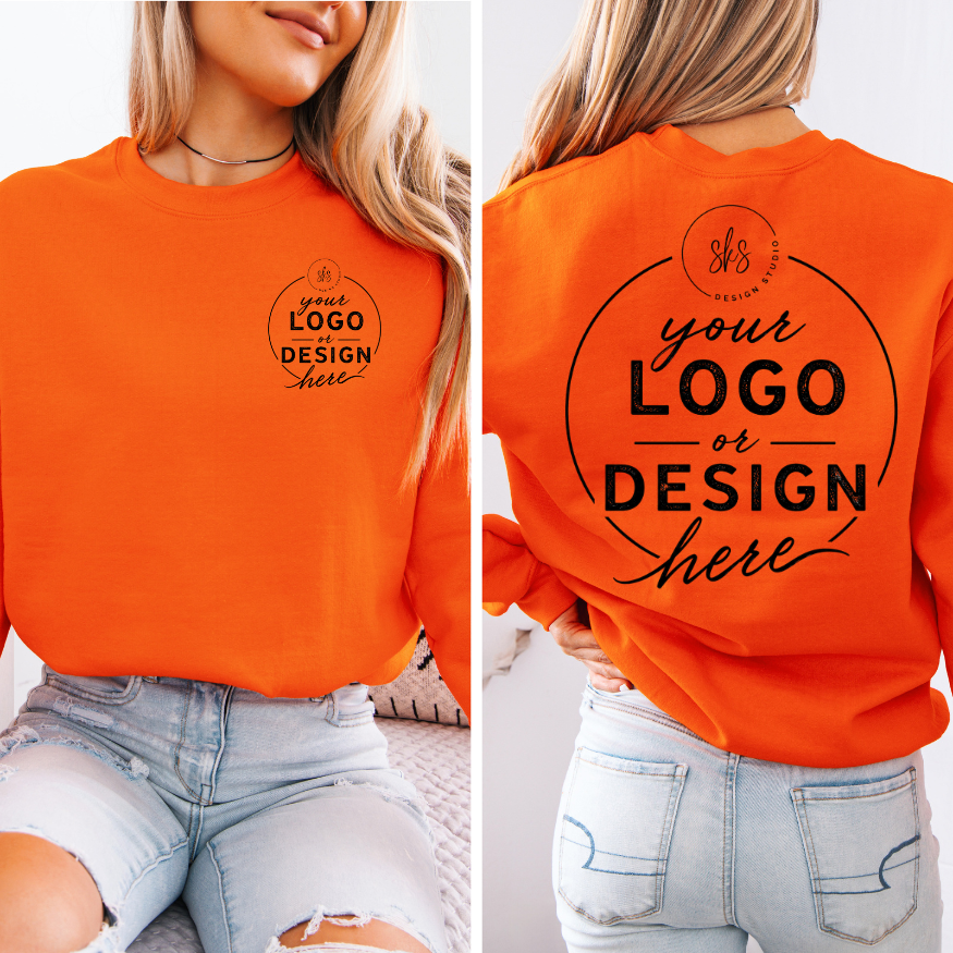 CUSTOM LOGO | Unisex Crewneck Sweatshirt [GILDAN]