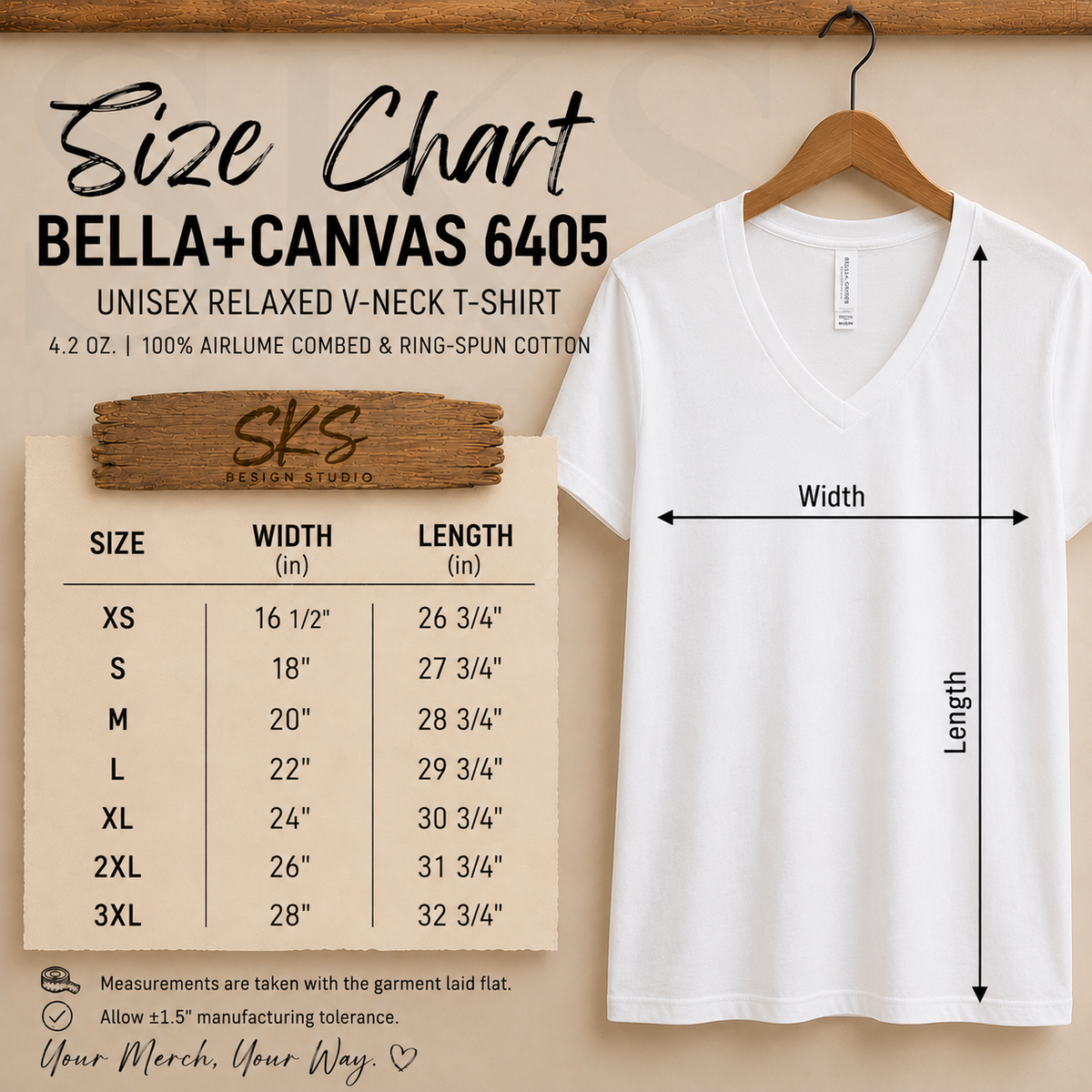 CUSTOM LOGO | Women's V-Neck T-Shirt [BELLA CANVAS]