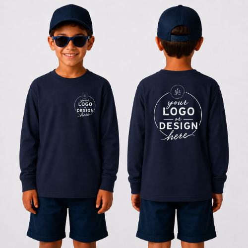 CUSTOM LOGO | Youth Unisex Long Sleeve Shirt [GILDAN]