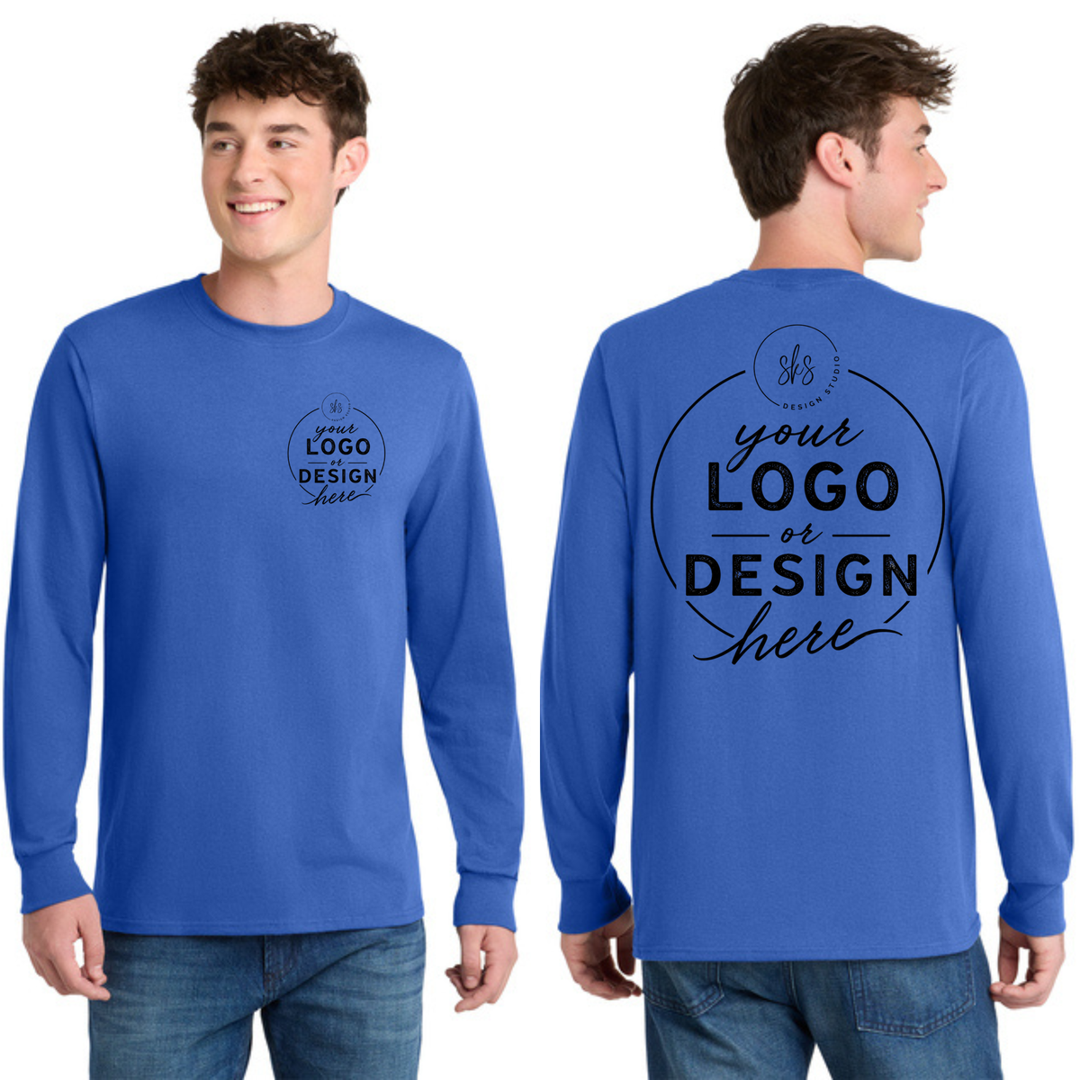 CUSTOM LOGO | Tall Long Sleeve Shirt [Port & Co]