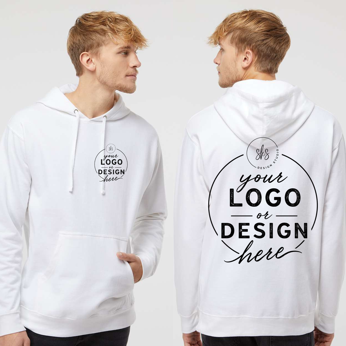 CUSTOM LOGO | Unisex Hoodie [INDEPENDENT TRADING CO.]