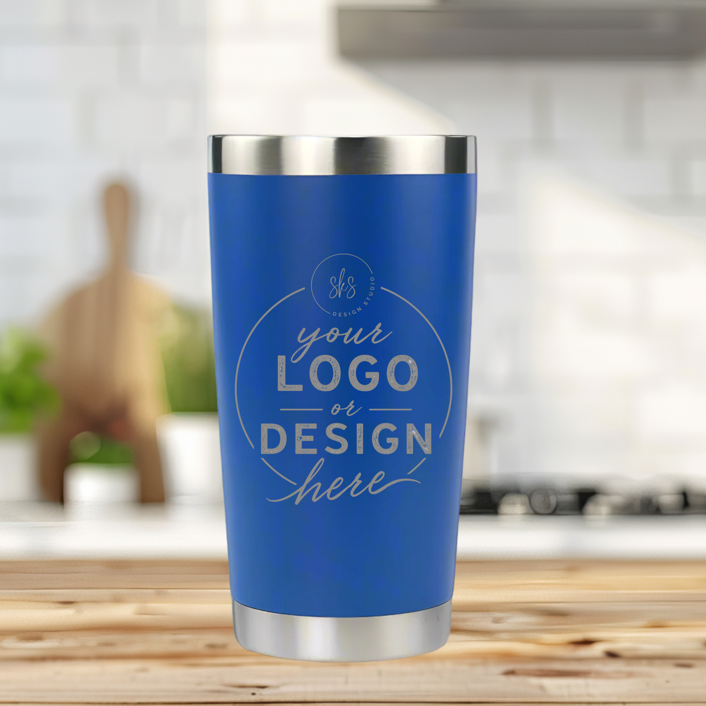 CUSTOM LOGO | ENGRAVED | 20oz Stainless Steel Tumbler